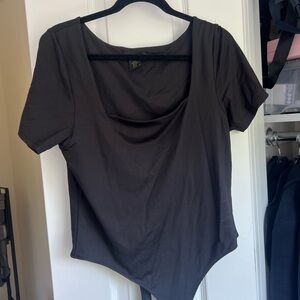 House of Harlow 1960 Black square neck Top